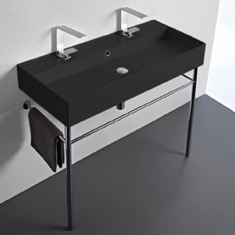 Double Trough Console Sink, 40 inch
